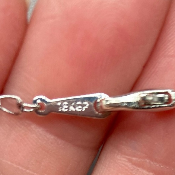 Crystal Necklace and Earring Set silver tone metal 18kgp 🎁📦 - Picture 5 of 7